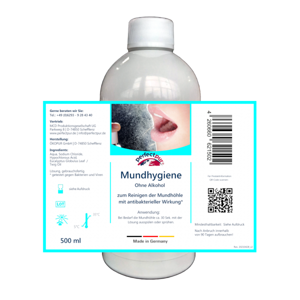 Perfectpur Mundhygiene m. Eukalyptus 500 ml